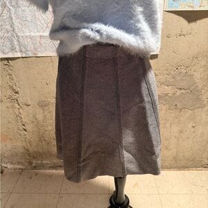 Zara Gray A-Line Skirt